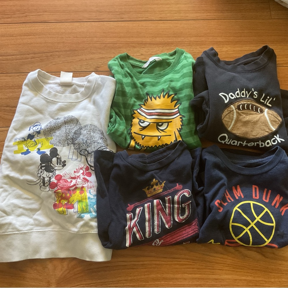 Kids Graphic long sleeve Shirts *4+1 sweatshirt size 4t